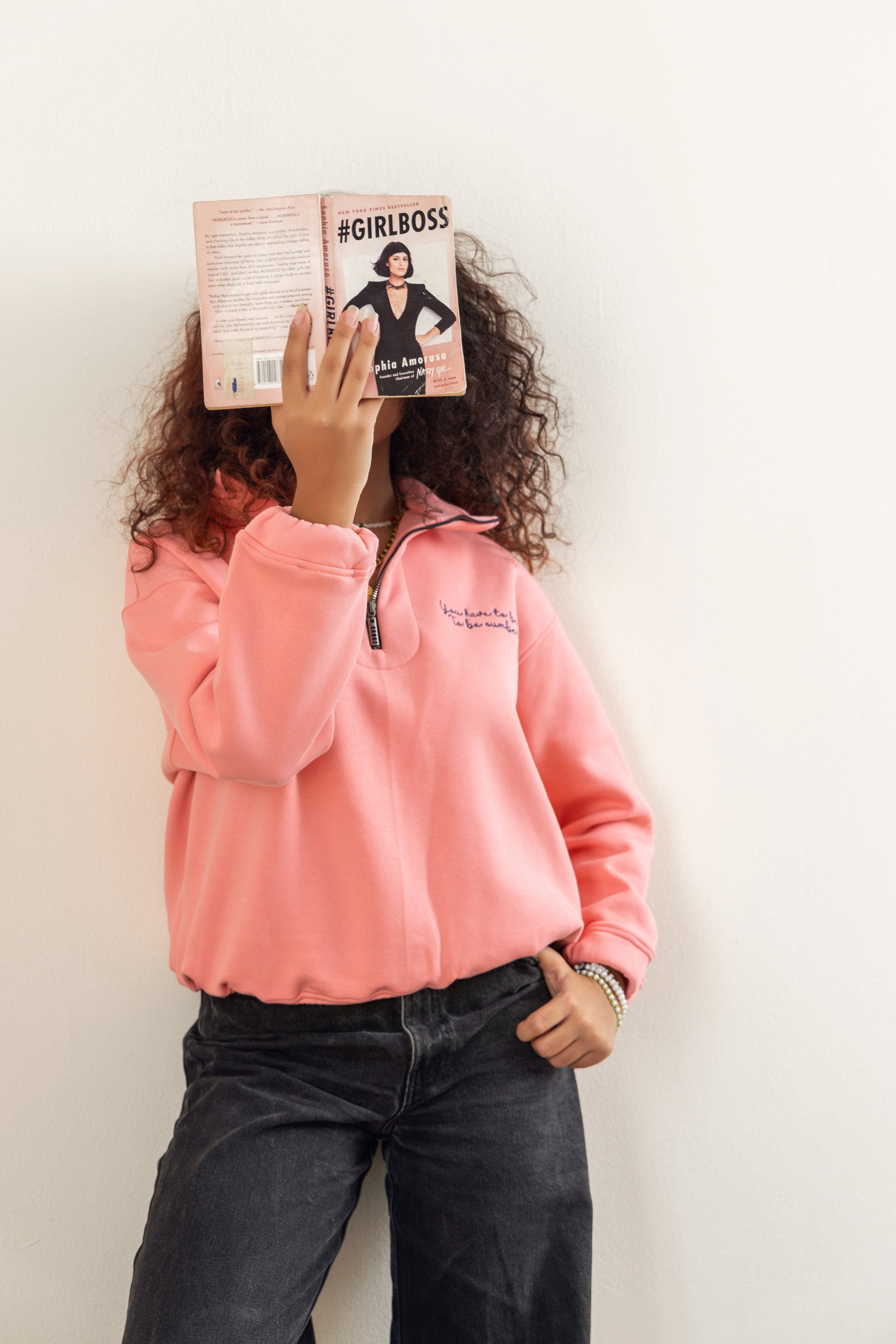 Image of Oversized Sweatshirt - Blush Pink - Callista